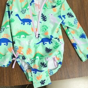 Cat & Jack Green Dinosaur Rashguard
